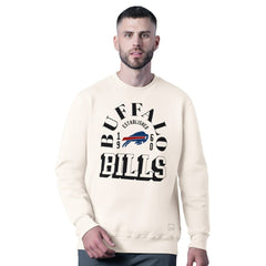 MSX by Michael Strahan Whiteout Tri-Blend Sweatshirt - Buffalo Bills Sweatshirts