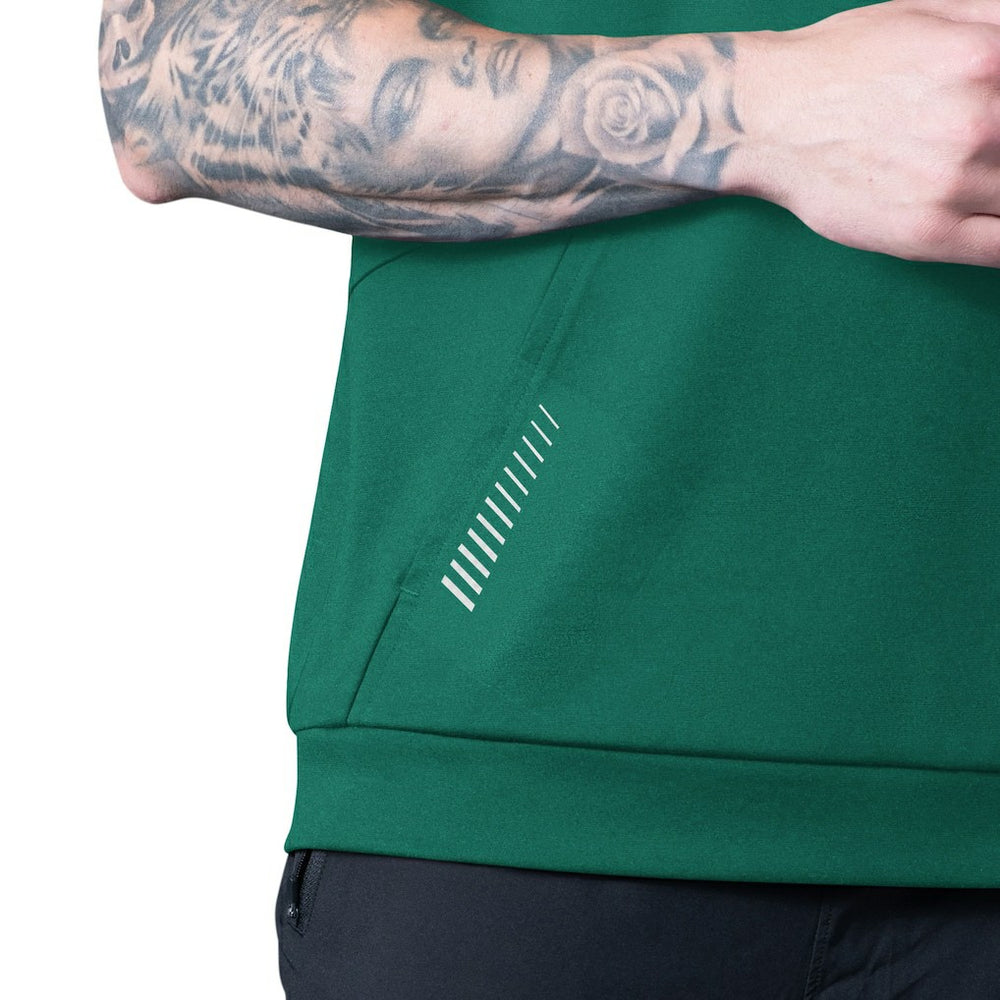 MSX by Michael Strahan Tri-Blend Rebound Sleeveless Hoodie - New York Jets Hoodies
