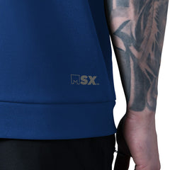MSX by Michael Strahan Tri-Blend Rebound Sleeveless Hoodie - New York Giants Hoodies