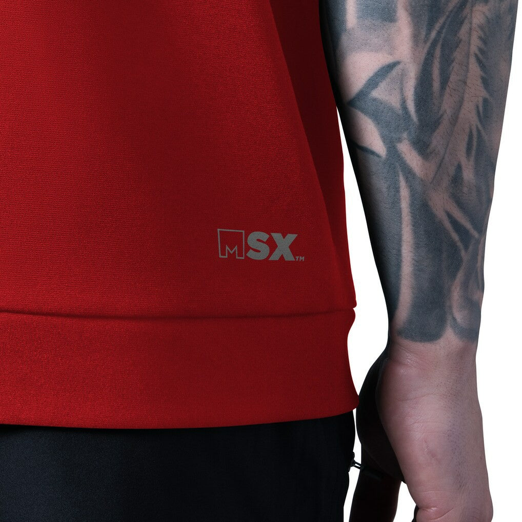MSX by Michael Strahan Tri-Blend Rebound Sleeveless Hoodie - Kansas City Chiefs Hoodies