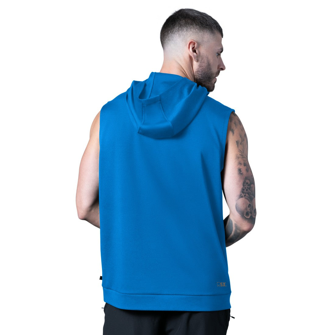 MSX by Michael Strahan Tri-Blend Rebound Sleeveless Hoodie - Detroit Lions Hoodies