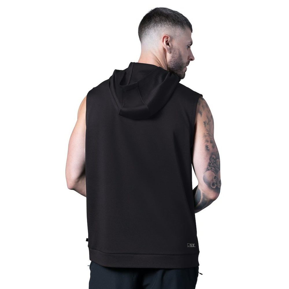 MSX by Michael Strahan Tri-Blend Rebound Sleeveless Hoodie - Pittsburgh Steelers Hoodies