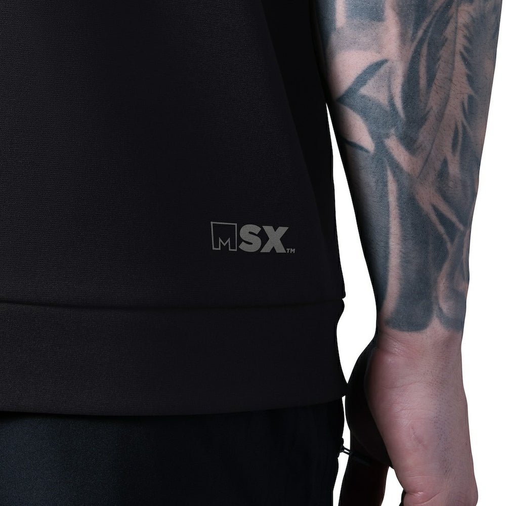 MSX by Michael Strahan Tri-Blend Rebound Sleeveless Hoodie - Pittsburgh Steelers Hoodies