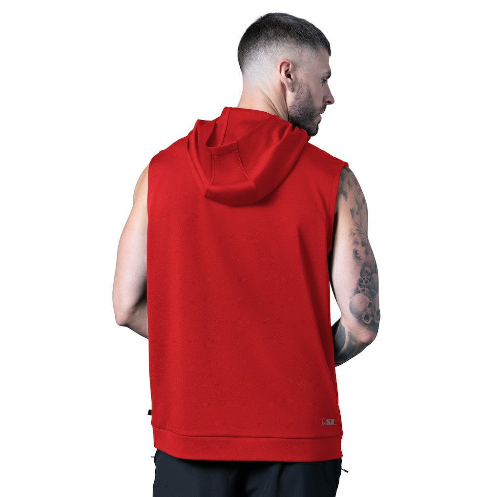 MSX by Michael Strahan Tri-Blend Rebound Sleeveless Hoodie - San Francisco 49ers Hoodies
