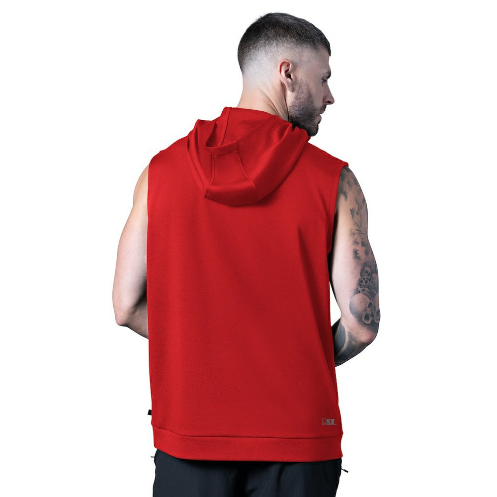 MSX by Michael Strahan Tri-Blend Rebound Sleeveless Hoodie - San Francisco 49ers Hoodies