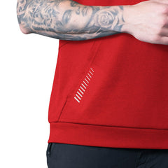 MSX by Michael Strahan Tri-Blend Rebound Sleeveless Hoodie - San Francisco 49ers Hoodies