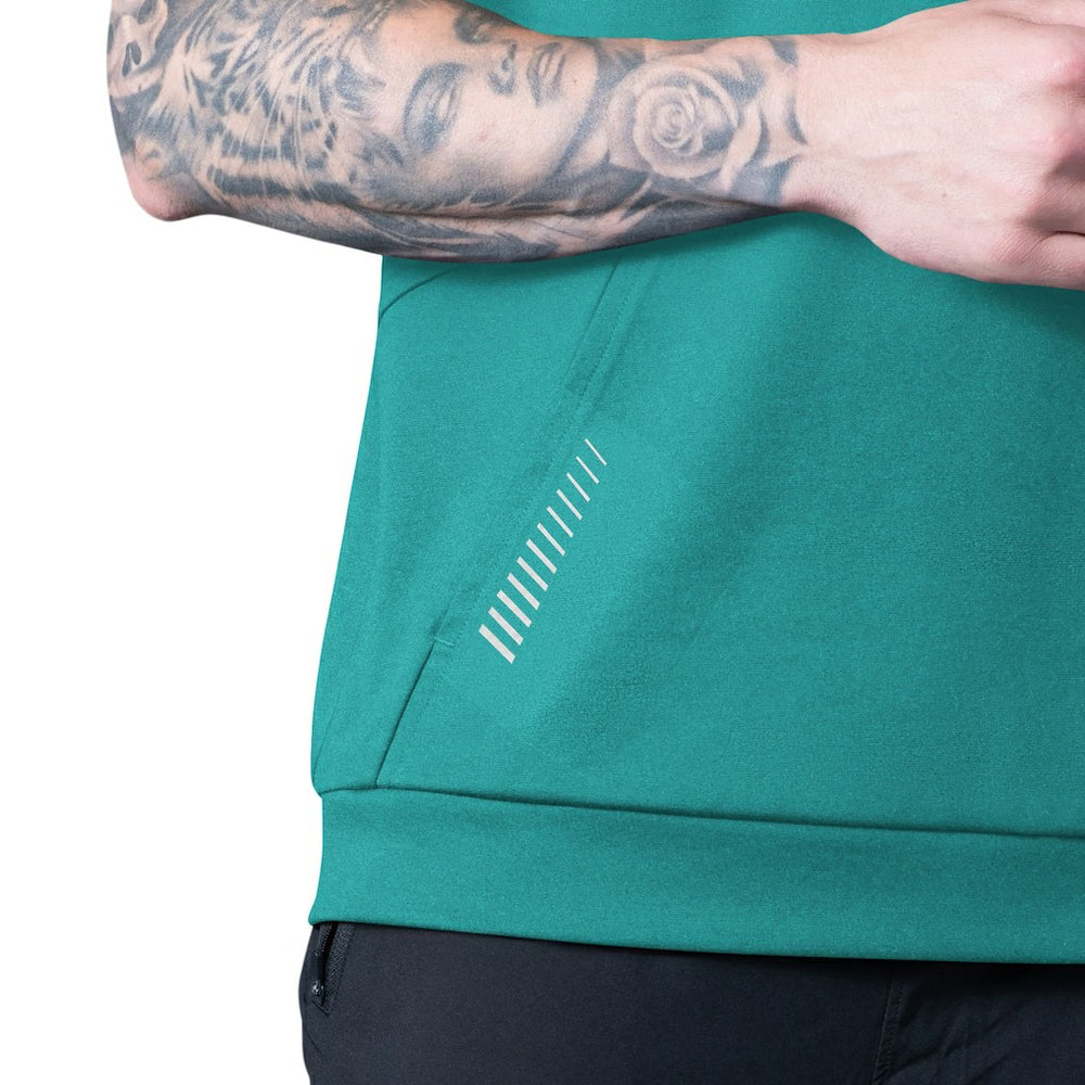 MSX by Michael Strahan Tri-Blend Rebound Sleeveless Hoodie - Miami Dolphins Hoodies