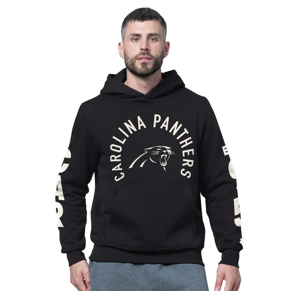 Starter Handoff Fleece Hoodie Sweatshirt - Carolina Panthers Hoodies