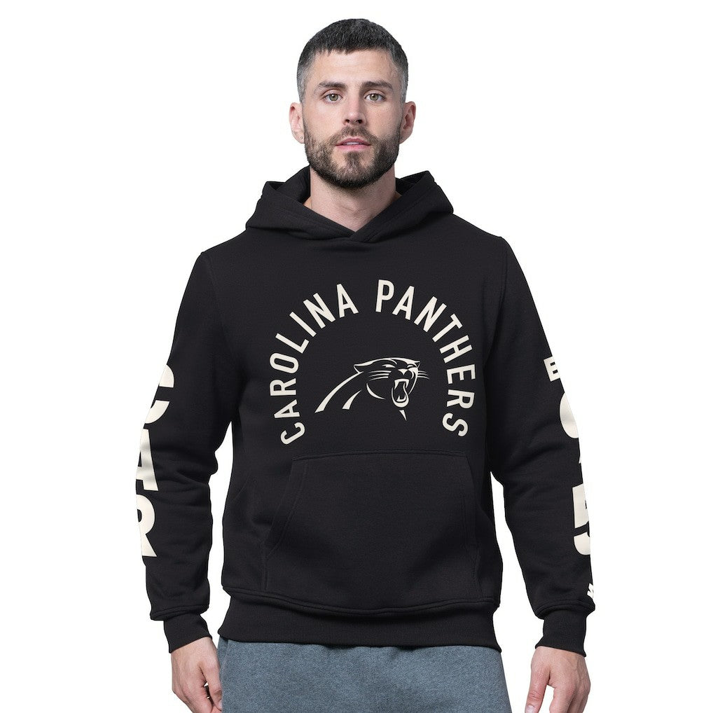 Starter Handoff Fleece Hoodie Sweatshirt - Carolina Panthers Hoodies