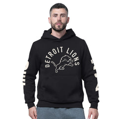 Starter Handoff Fleece Hoodie Sweatshirt - Detroit Lions Hoodies