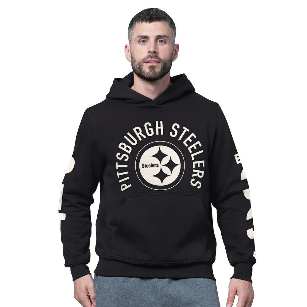 Starter Handoff Fleece Hoodie Sweatshirt - Pittsburgh Steelers Hoodies