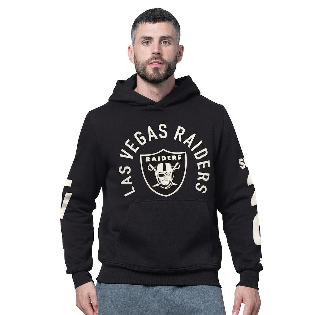 Starter Handoff Fleece Hoodie Sweatshirt - Las Vegas Raiders Hoodies