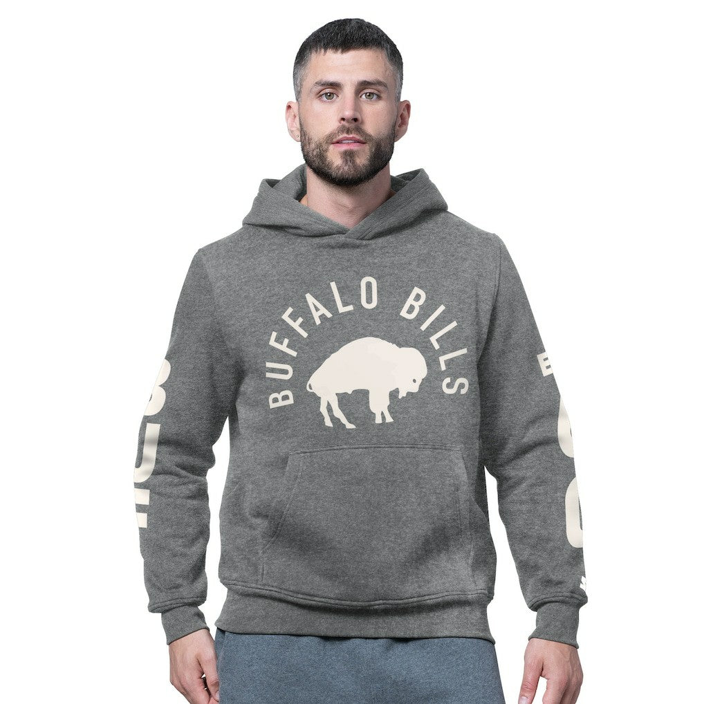 Starter Handoff Vintage Logo Fleece Hoodie Sweatshirt - Buffalo Bills Hoodies