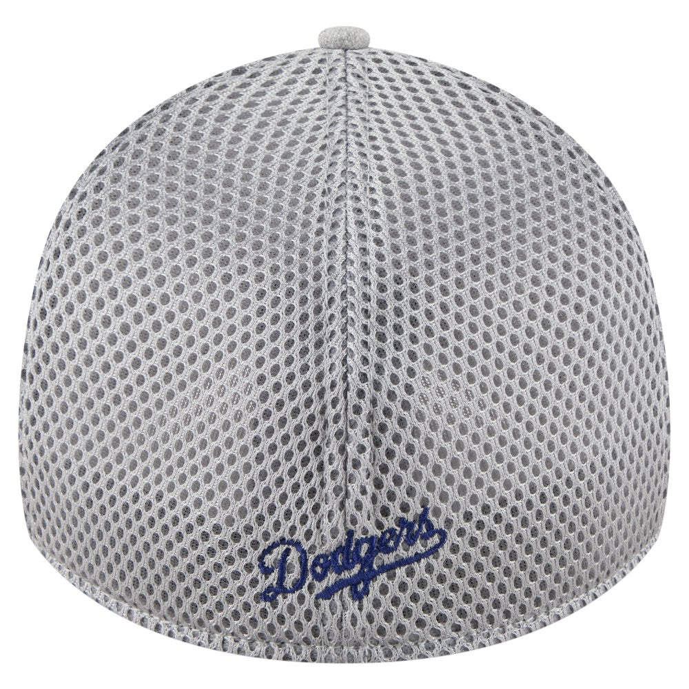 Gray Los Angeles Dodgers New Era Visor Paint Splatter 39THIRTY Flex Hat