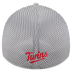Gray Minnesota Twins New Era Visor Paint Splatter 39THIRTY Flex Hat
