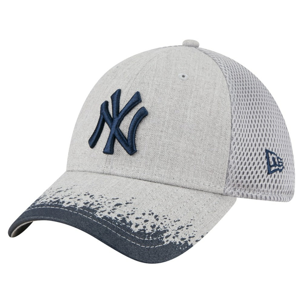 Gray New York Yankees New Era Visor Paint Splatter 39THIRTY Flex Hat
