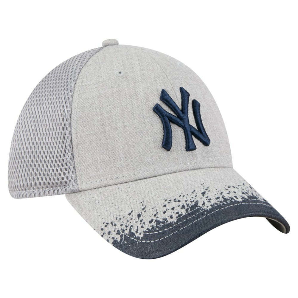 Gray New York Yankees New Era Visor Paint Splatter 39THIRTY Flex Hat