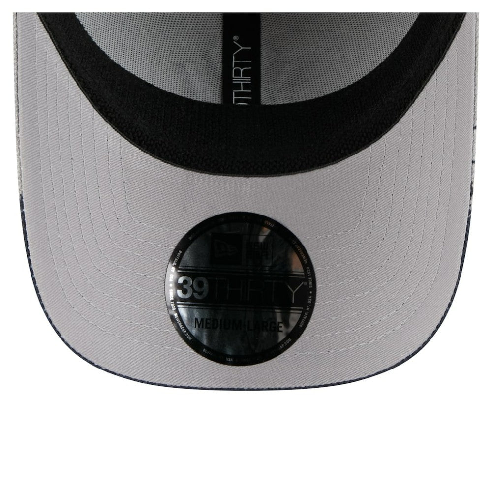 Gray New York Yankees New Era Visor Paint Splatter 39THIRTY Flex Hat