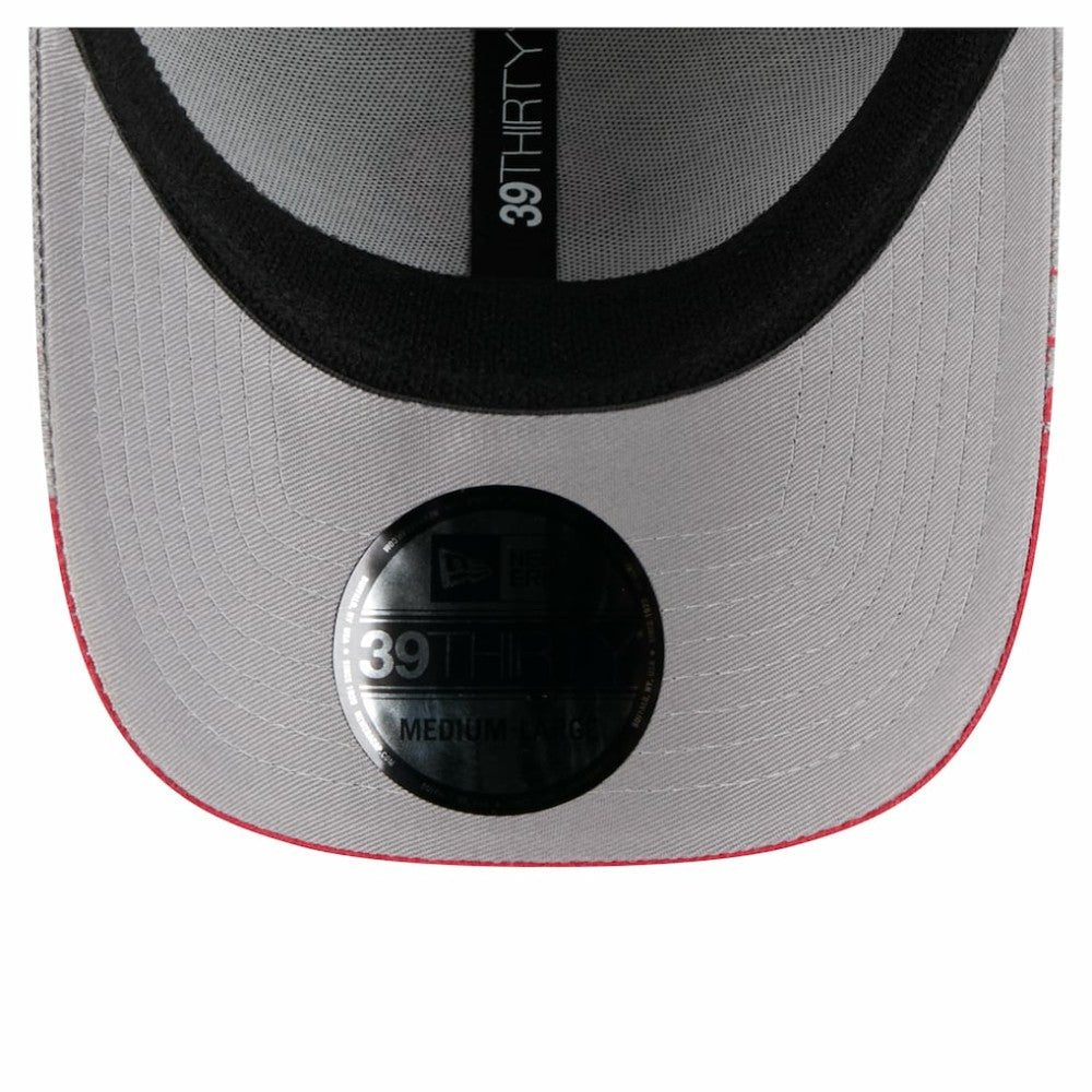 Gray Philadelphia Phillies New Era Visor Paint Splatter 39THIRTY Flex Hat