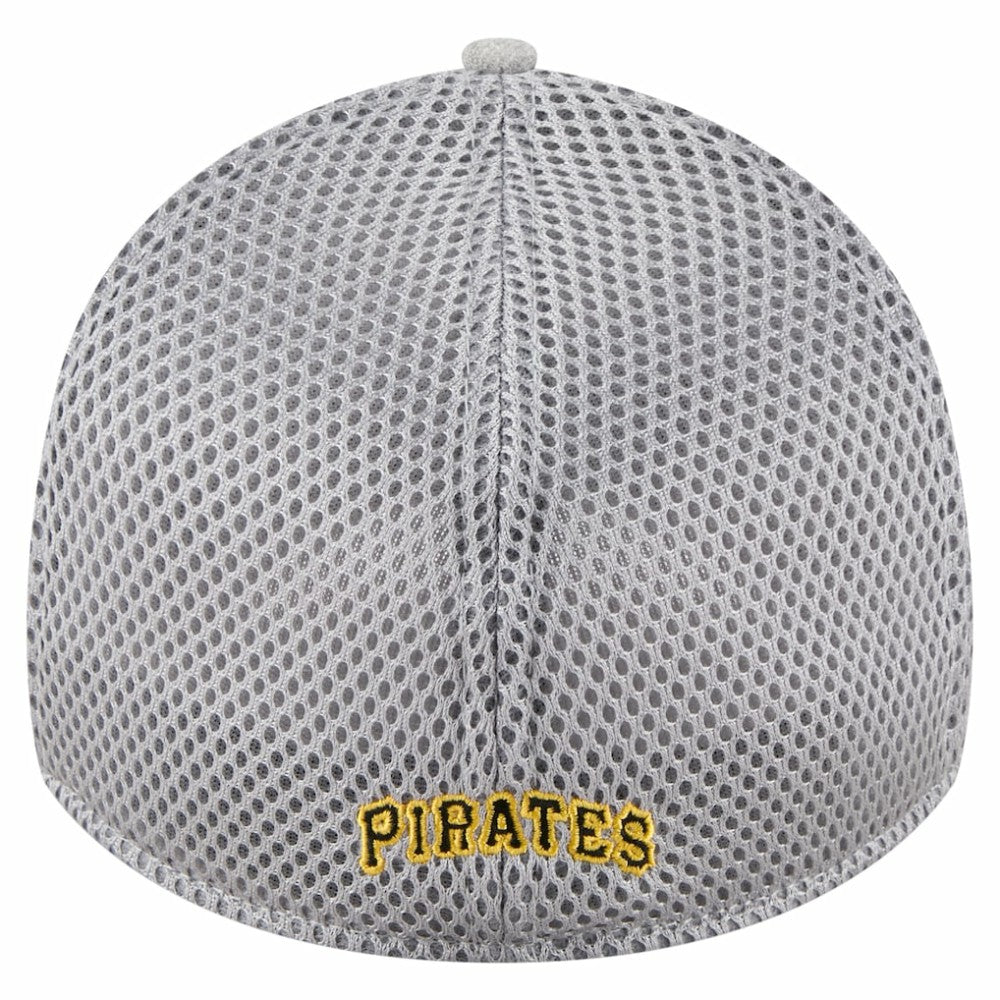 Gray Pittsburgh Pirates New Era Visor Paint Splatter 39THIRTY Flex Hat