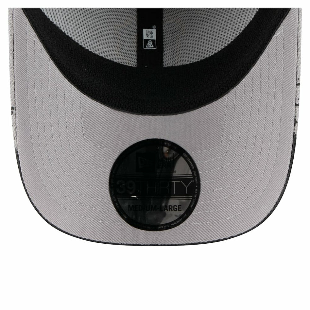 Gray Pittsburgh Pirates New Era Visor Paint Splatter 39THIRTY Flex Hat