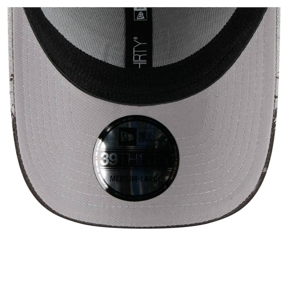 Gray San Diego Padres New Era Visor Paint Splatter 39THIRTY Flex Hat