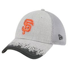 Gray San Francisco Giants New Era Visor Paint Splatter 39THIRTY Flex Hat