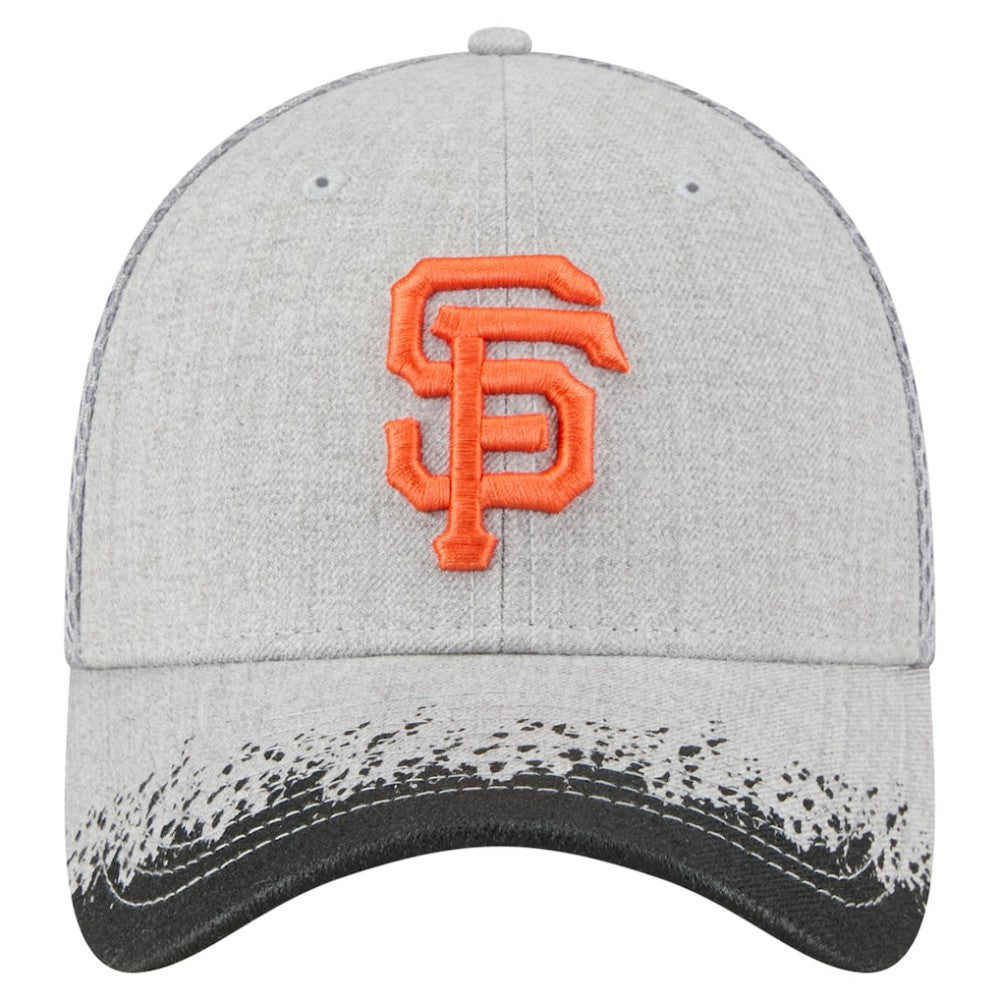 Gray San Francisco Giants New Era Visor Paint Splatter 39THIRTY Flex Hat