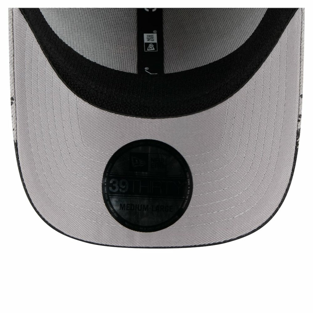 Gray San Francisco Giants New Era Visor Paint Splatter 39THIRTY Flex Hat