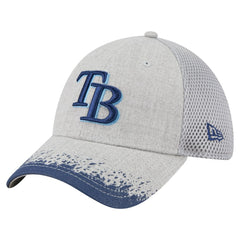 Gray Tampa Bay Rays New Era Visor Paint Splatter 39THIRTY Flex Hat