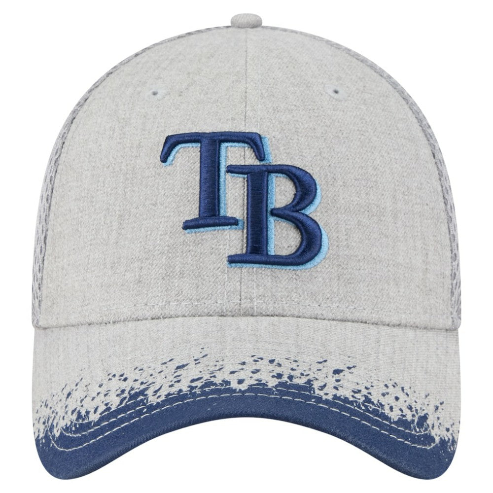 Gray Tampa Bay Rays New Era Visor Paint Splatter 39THIRTY Flex Hat
