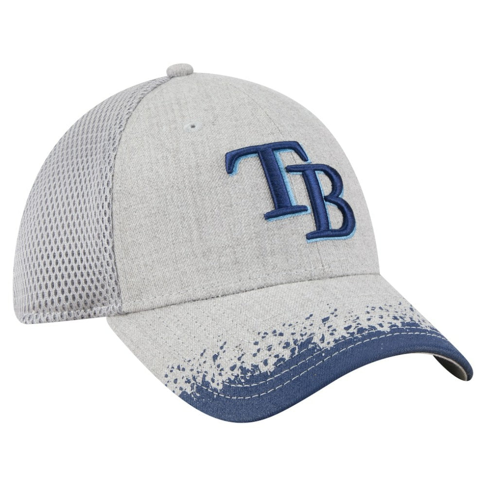 Gray Tampa Bay Rays New Era Visor Paint Splatter 39THIRTY Flex Hat