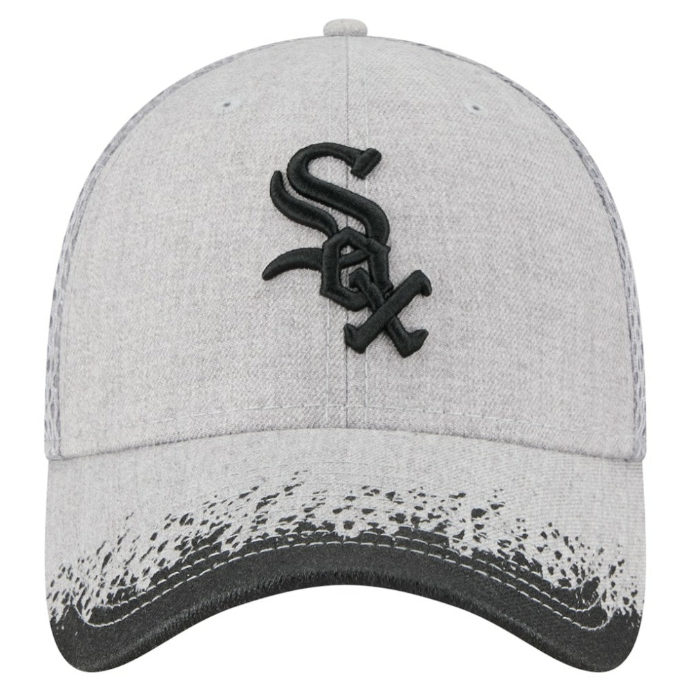Gray Chicago White Sox New Era Visor Paint Splatter 39THIRTY Flex Hat