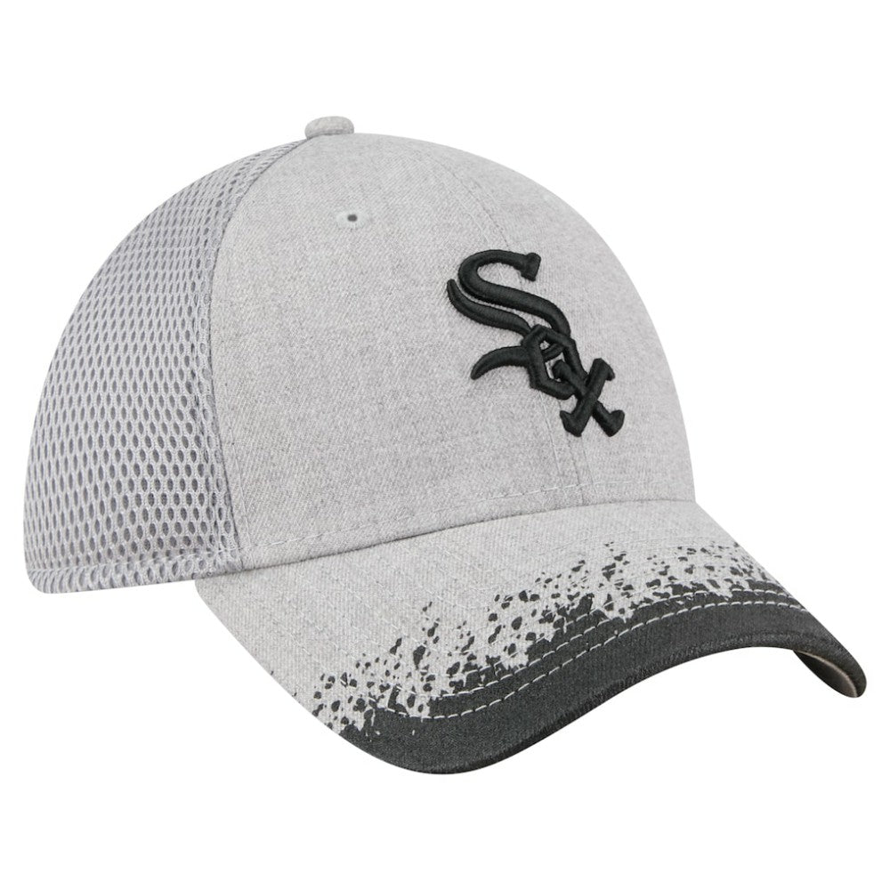 Gray Chicago White Sox New Era Visor Paint Splatter 39THIRTY Flex Hat