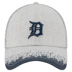 Gray Detroit Tigers New Era Visor Paint Splatter 39THIRTY Flex Hat