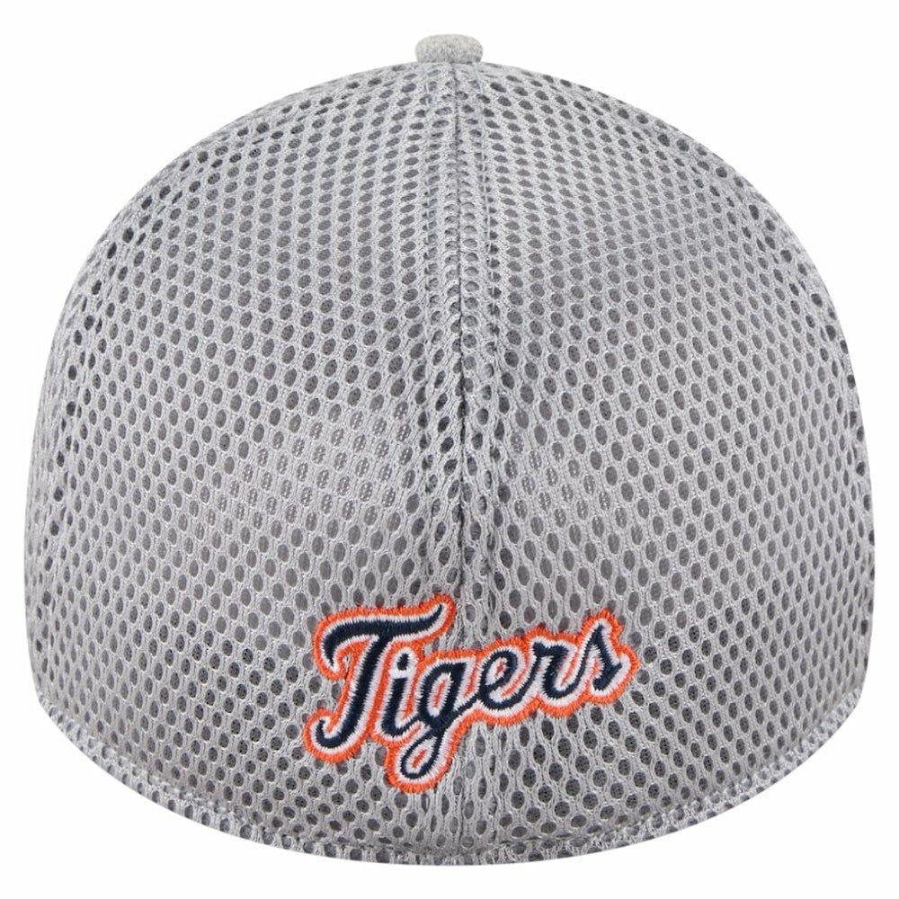 Gray Detroit Tigers New Era Visor Paint Splatter 39THIRTY Flex Hat
