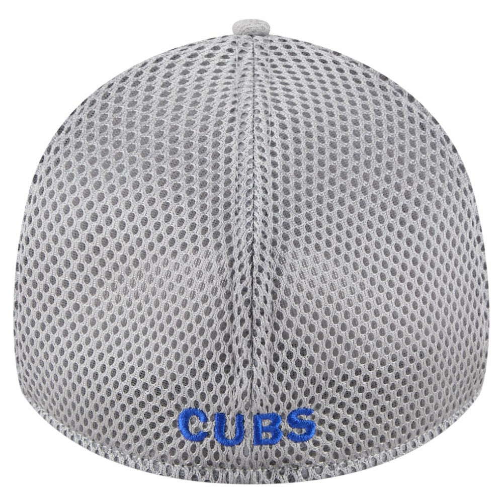 Gray Chicago Cubs New Era Visor Paint Splatter 39THIRTY Flex Hat