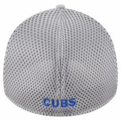 Gray Chicago Cubs New Era Visor Paint Splatter 39THIRTY Flex Hat