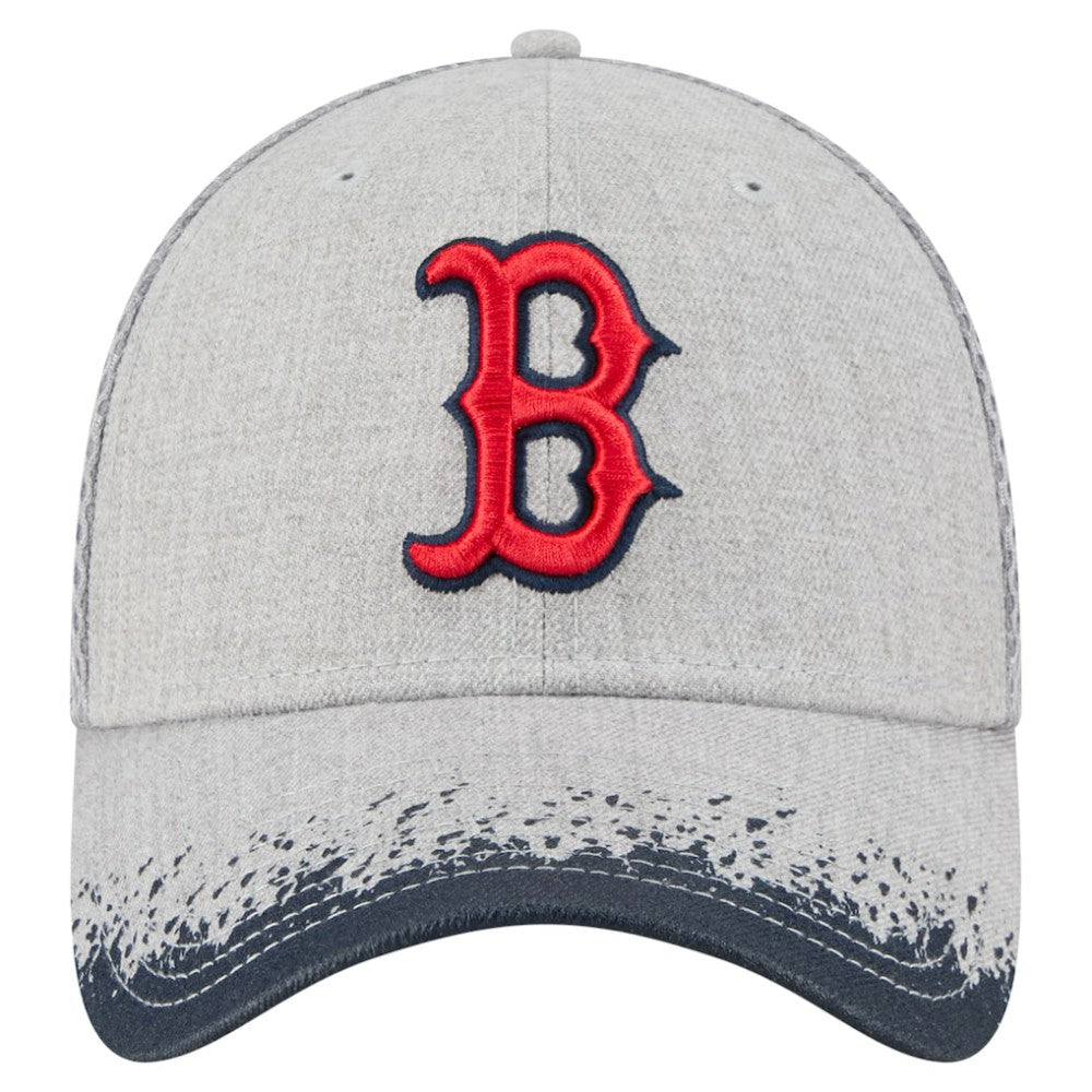 Gray Boston Red Sox New Era Visor Paint Splatter 39THIRTY Flex Hat