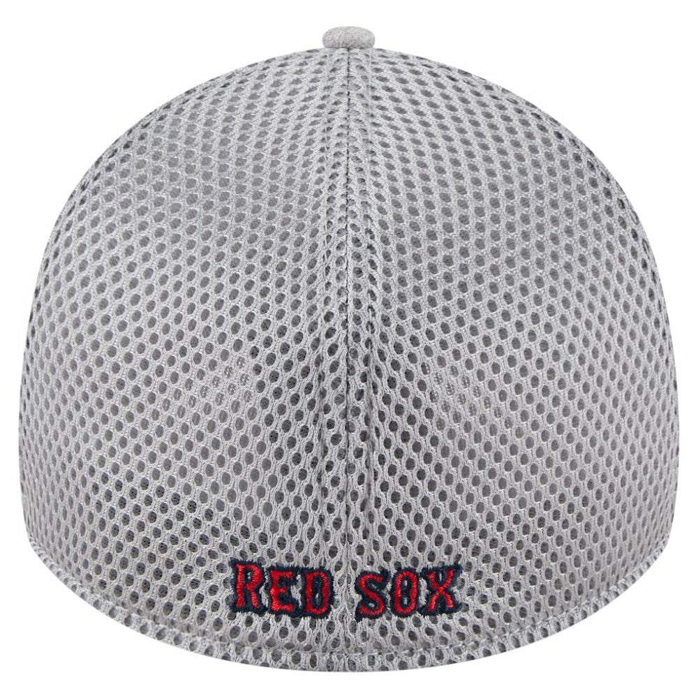 Gray Boston Red Sox New Era Visor Paint Splatter 39THIRTY Flex Hat