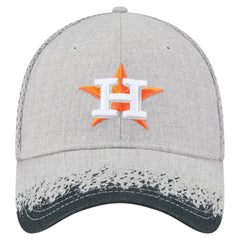 Gray Houston Astros New Era Visor Paint Splatter 39THIRTY Flex Hat