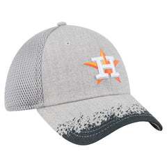 Gray Houston Astros New Era Visor Paint Splatter 39THIRTY Flex Hat