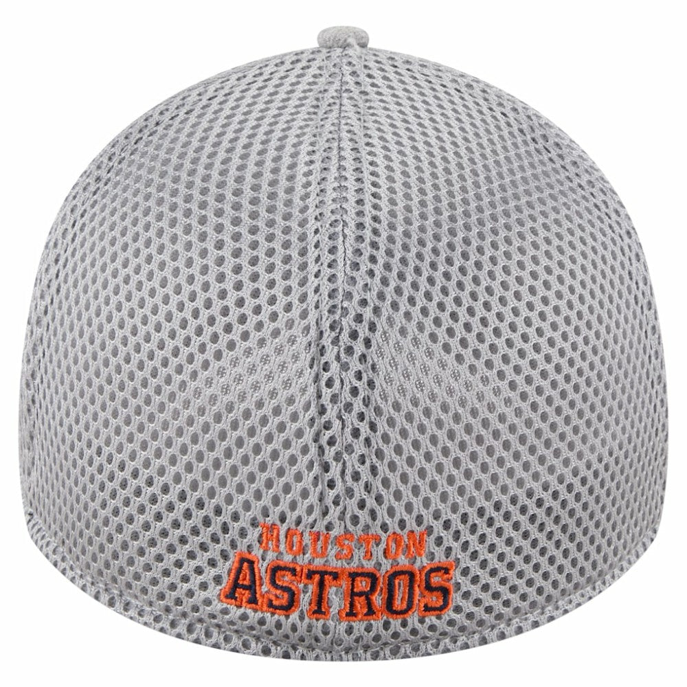 Gray Houston Astros New Era Visor Paint Splatter 39THIRTY Flex Hat