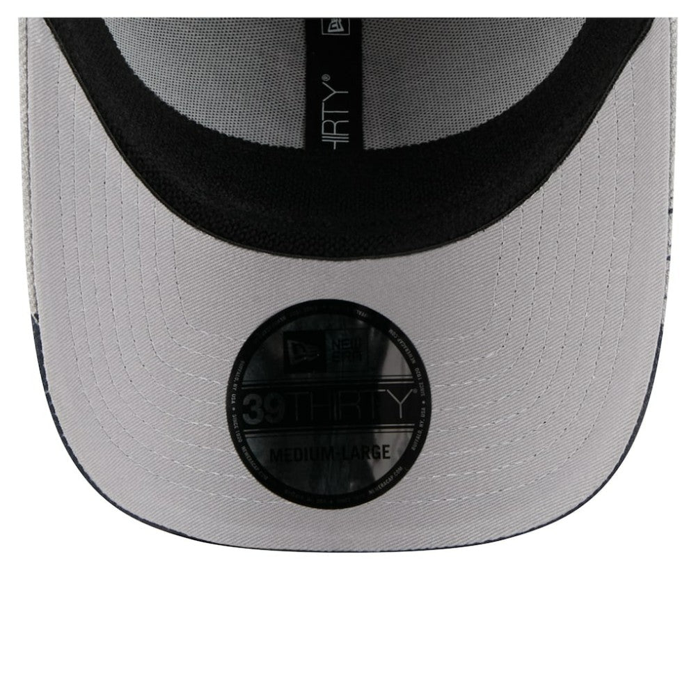 Gray Houston Astros New Era Visor Paint Splatter 39THIRTY Flex Hat