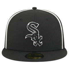 Black Chicago White Sox New Era Soutache 59FIFTY Fitted Hat