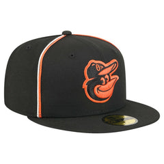 Black Baltimore Orioles New Era Soutache 59FIFTY Fitted Hat