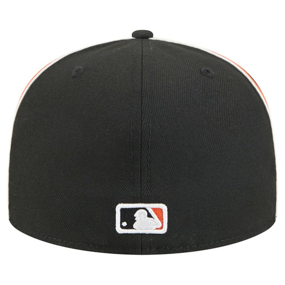 Black Baltimore Orioles New Era Soutache 59FIFTY Fitted Hat