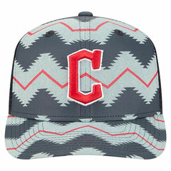 Denim/Navy Cleveland Guardians New Era Aztec Denim 9SEVENTY Adjustable Hat