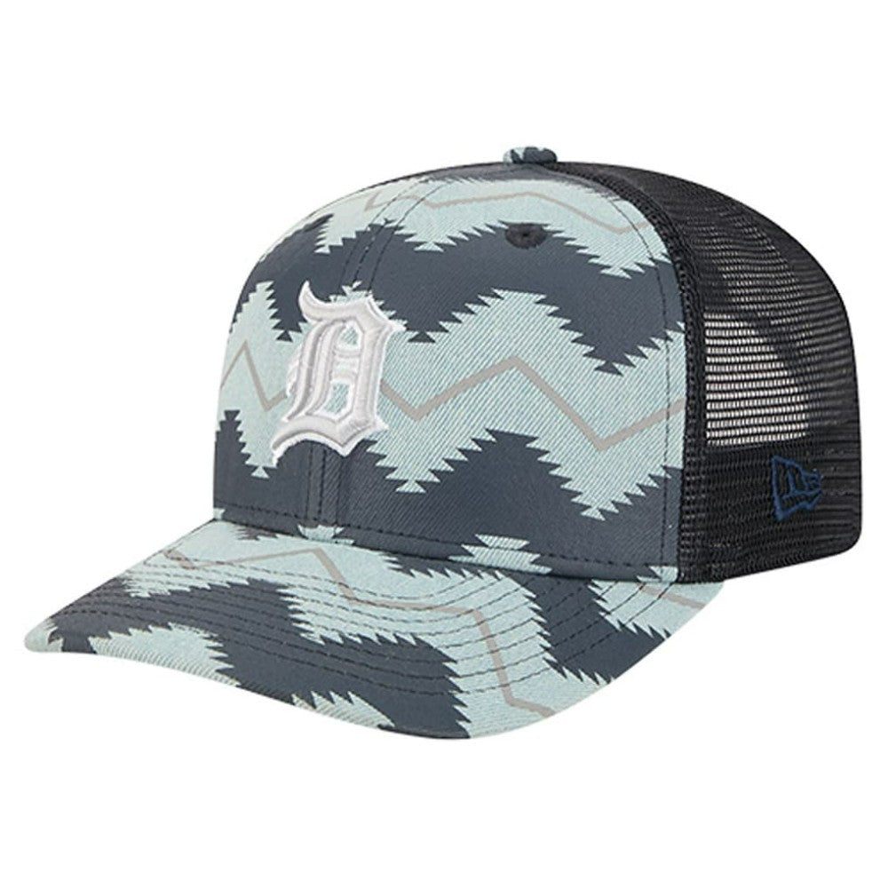 Denim/Navy Detroit Tigers New Era Aztec Denim 9SEVENTY Adjustable Hat