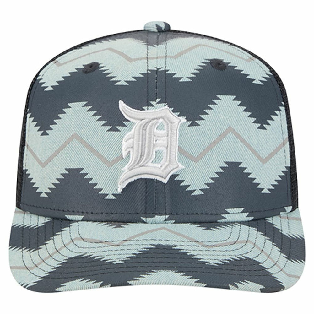 Denim/Navy Detroit Tigers New Era Aztec Denim 9SEVENTY Adjustable Hat